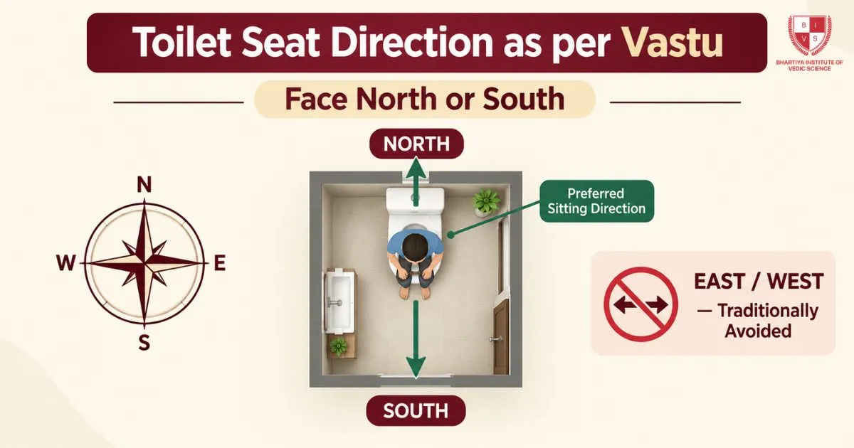 Toilet Seat Direction as per Vastu